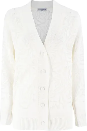 ERMANNO SCERVINO Dame, Strikkevarer, Hvit, S