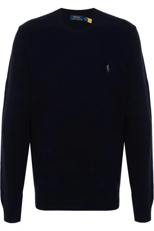 Ralph Lauren Herre, Strikkevarer, Blå, XL