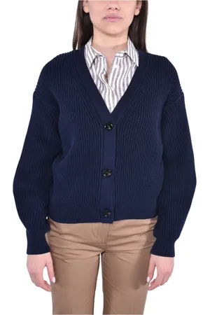 Max Mara Dame, Strikkevarer, Blå, M