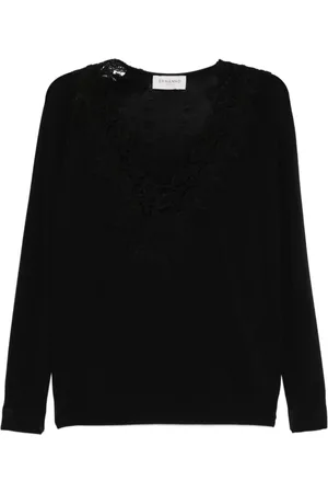 ERMANNO SCERVINO Dame, Strikkevarer, Svart, S
