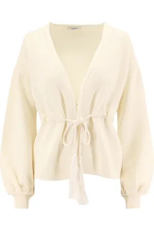 Max Mara Dame, Strikkevarer, Hvit, M