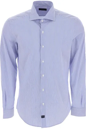 FAY Herre, Skjorter, Blå, 3XL