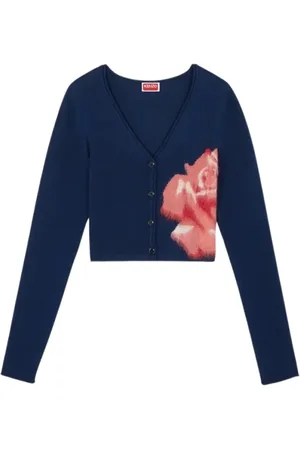 Kenzo Dame, Strikkevarer, Blå, S