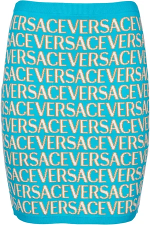 VERSACE Dame, Skjørt, Blå, S