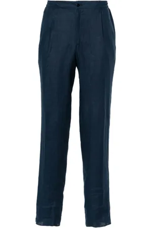 Kiton Herre, Bukser, Blå, 2XL