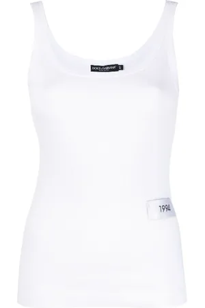 Dolce & Gabbana Dame, Topper, Hvit, M