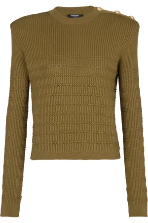 Balmain Dame, Strikkevarer, Grønn, M
