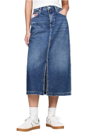 Tommy Hilfiger Dame, Skjørt, Blå, W24