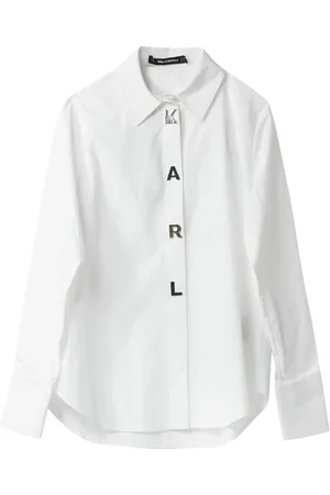 Karl Lagerfeld Dame, Bluser & Skjorter, Hvit, M