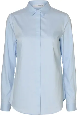 SELECTED Dame, Bluser & Skjorter, Blå, XL
