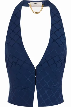 Elisabetta Franchi Dame, Jakker, Blå, M