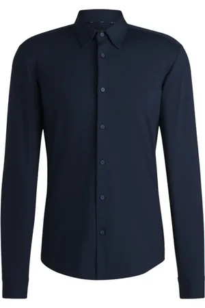 HUGO BOSS Herre, Skjorter, Blå, XL
