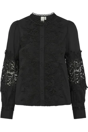 Y.A.S Dame, Bluser & Skjorter, Svart, M
