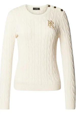 Ralph Lauren Dame, Strikkevarer, Hvit, XS