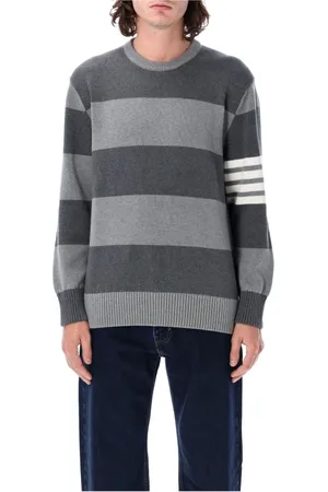 Thom Browne Herre, Strikkevarer, Grå, L