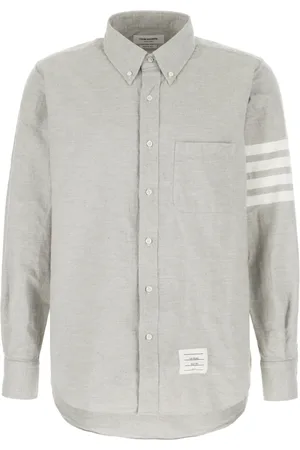 Thom Browne Herre, Skjorter, Grå, L