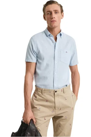 GANT Herre, Skjorter, Blå, XL