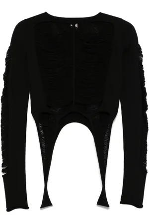 Rick Owens Dame, Strikkevarer, Svart, M