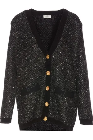 Elisabetta Franchi Dame, Strikkevarer, Svart, L