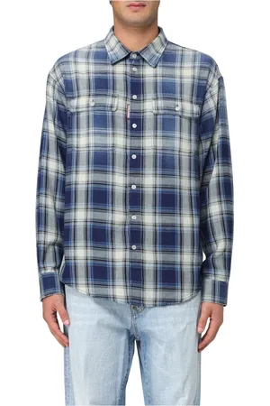 Dsquared2 Herre, Skjorter, Blå, M