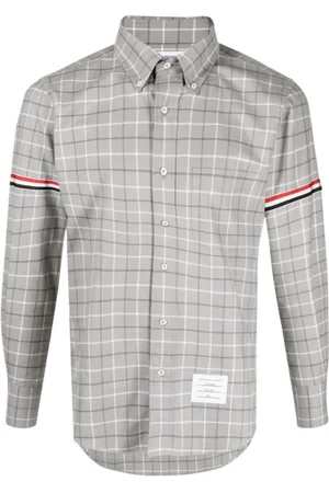 Thom Browne Herre, Skjorter, Grå, M