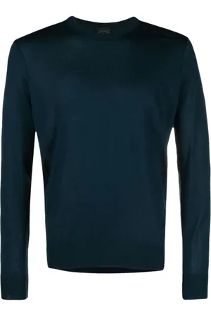 Paul & Shark Herre, Strikkevarer, Blå, 3XL