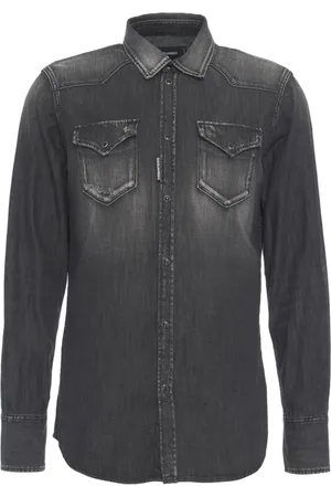 Dsquared2 Herre, Skjorter, Svart, XL
