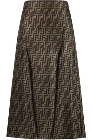 Fendi Dame, Skjørt, Brun, S