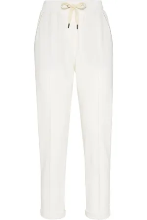 Brunello Cucinelli Dame, Bukser, Hvit, L