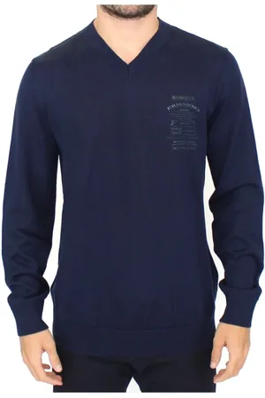 ERMANNO SCERVINO Herre, Strikkevarer, Blå, M