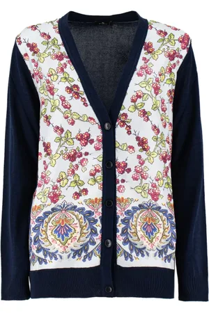 Etro Dame, Strikkevarer, Blå, M