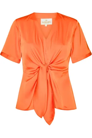 Karmamia Dame, Bluser & Skjorter, Oransje, L
