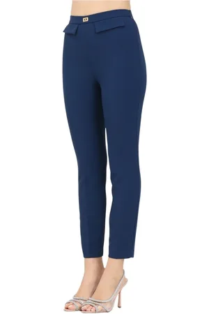 Elisabetta Franchi Dame, Bukser, Blå, S