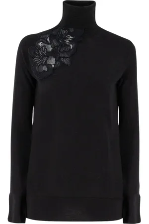 ERMANNO SCERVINO Dame, Strikkevarer, Svart, M