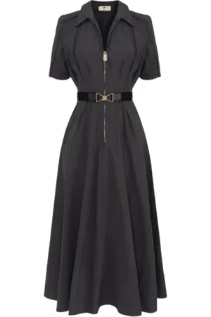 Elisabetta Franchi Dame, Kjoler, Grå, XS