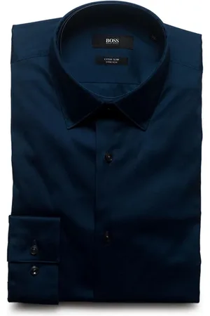 HUGO BOSS Herre, Skjorter, Blå, M
