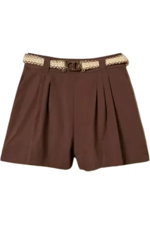 Twin-Set Dame, Shorts, Brun, XS