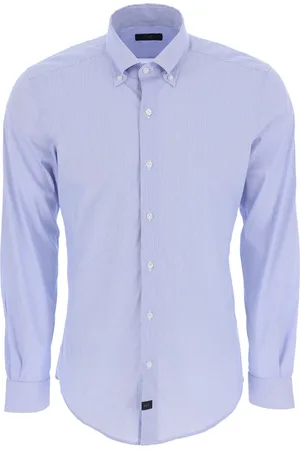 FAY Herre, Skjorter, Blå, 2XL