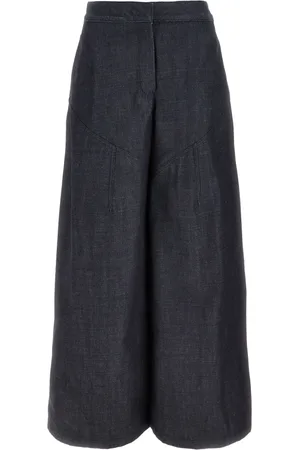 Jil Sander Dame, Bukser, Blå, S