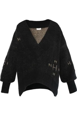 Hest Hést, Dame, Strikkevarer, Svart, S