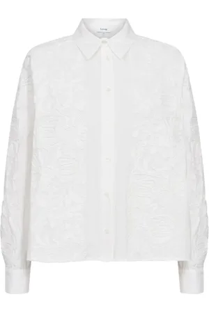 Levete Room Dame, Bluser & Skjorter, Hvit, XL