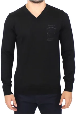 ERMANNO SCERVINO Herre, Strikkevarer, Svart, M