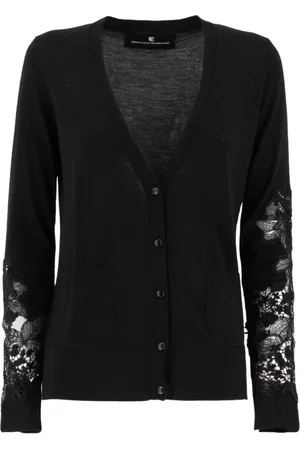 ERMANNO SCERVINO Dame, Strikkevarer, Svart, S