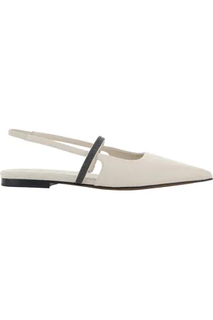 Brunello Cucinelli Dame, Sko, Hvit, 36 EU