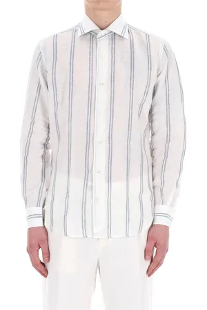 ELEVENTY Herre, Skjorter, Hvit, 3XL