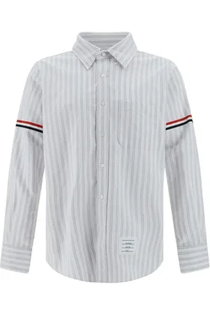 Thom Browne Herre, Skjorter, Grå, L