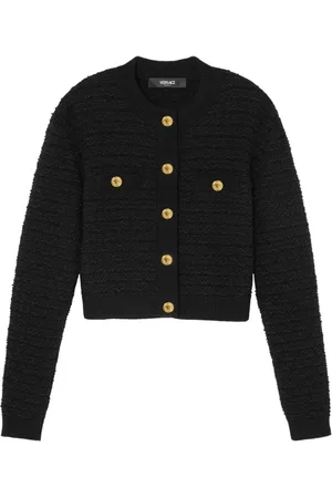 VERSACE Dame, Strikkevarer, Svart, S