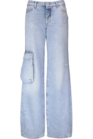 OFF-WHITE Dame, Jeans, Blå, W26