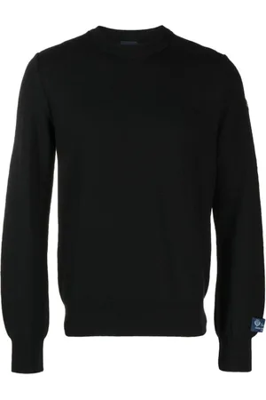 Paul & Shark Herre, Strikkevarer, Svart, XL