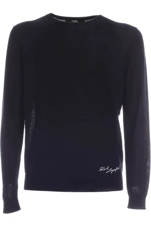 Karl Lagerfeld Herre, Strikkevarer, Svart, M
